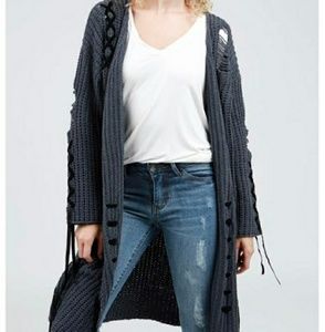 Distressed Chenille BOHO Cardi